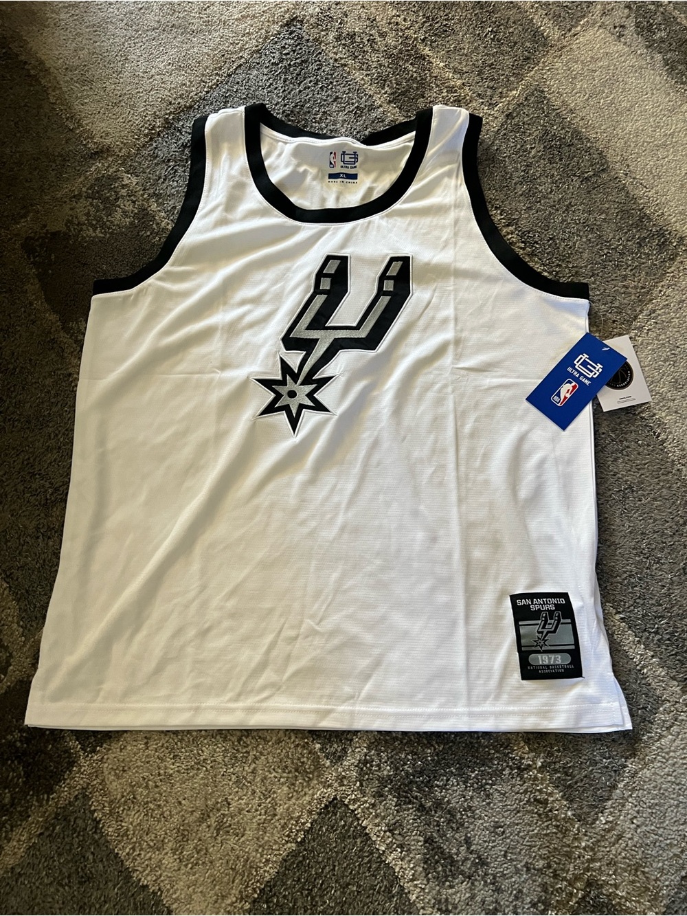 San Antonio Spurs Wembanyama White NBA Tank Jersey Size XL & XXL